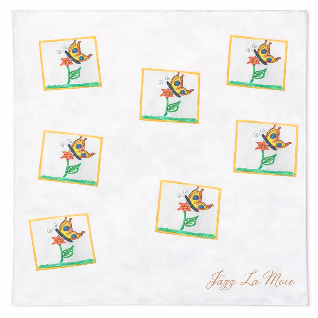 Signature Silk Scarf- Memory Frame