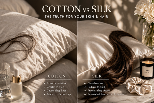 Cotton vs silk pillowcase 