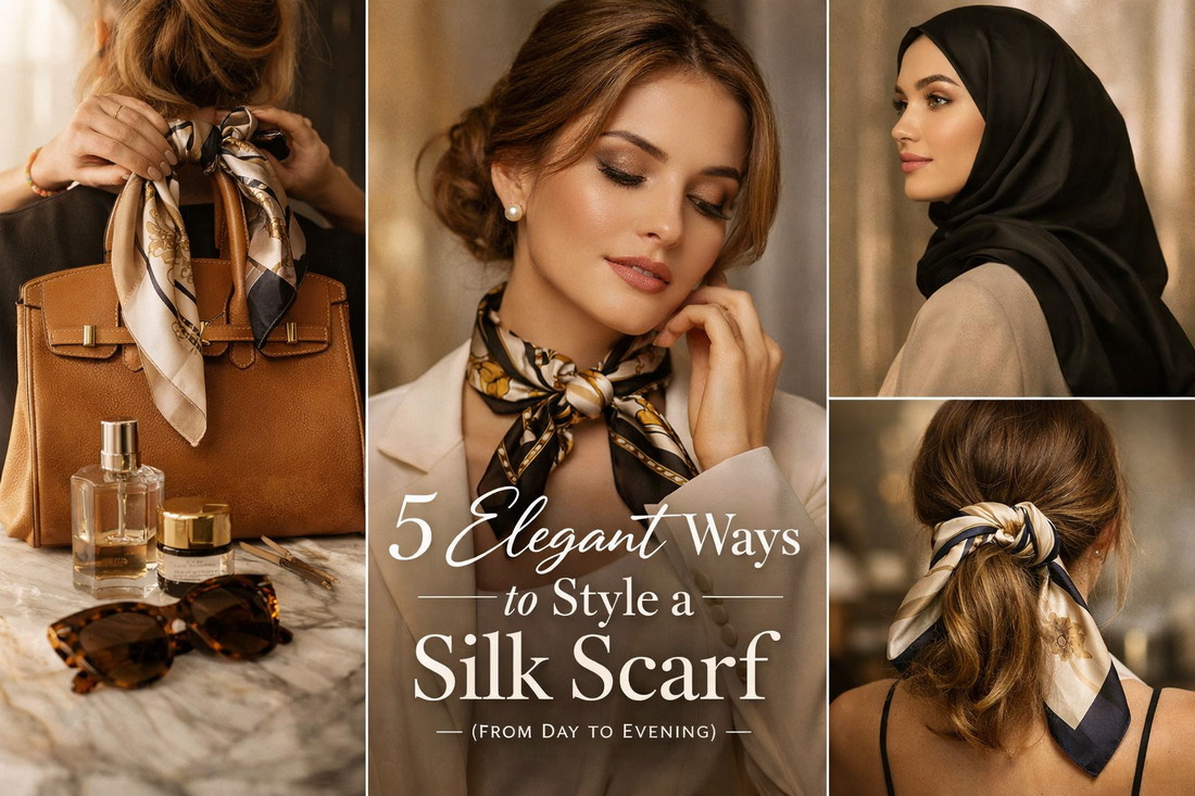 Elegant ways to style silk scrves