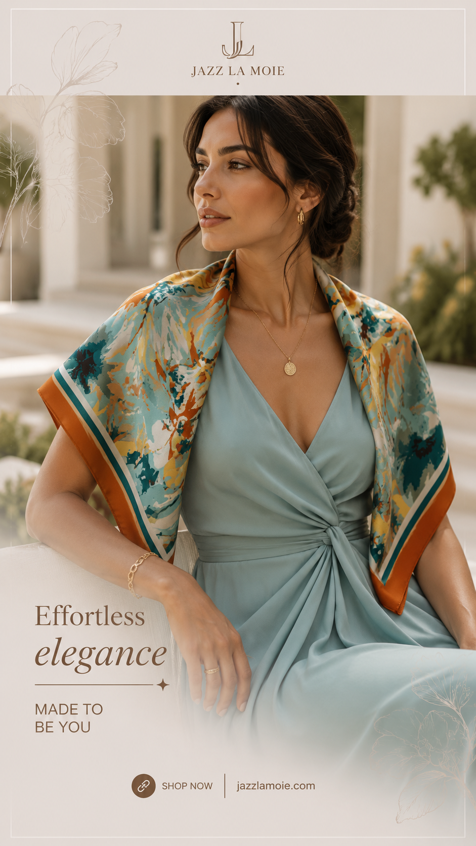 Soléa Silk Scarf Carré 53