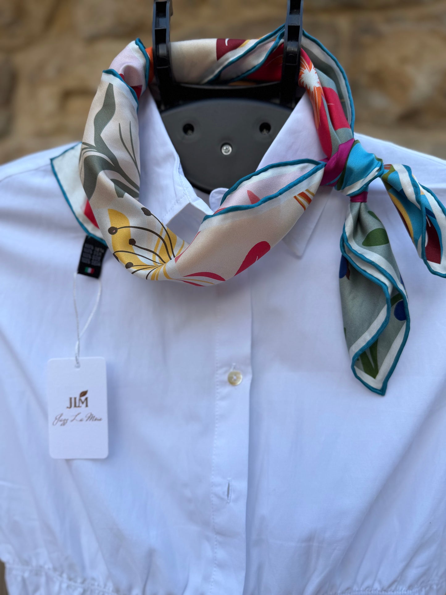 Floréa Luxury Silk Scarf- Carré 65