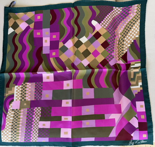 Mosaïque Rosée- Silk Carré 53