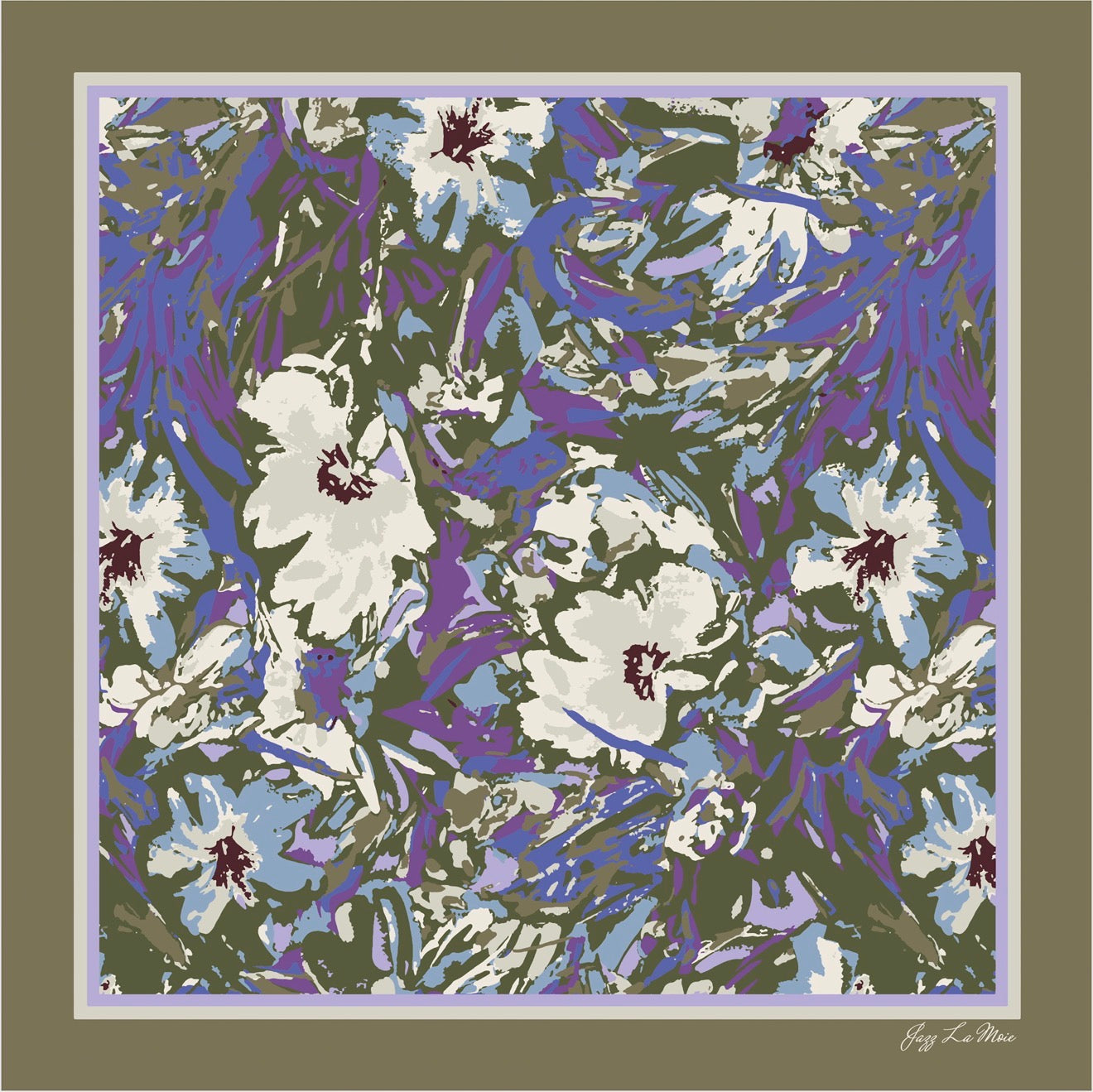 Twilight Silk Twill Scarf Carré 53