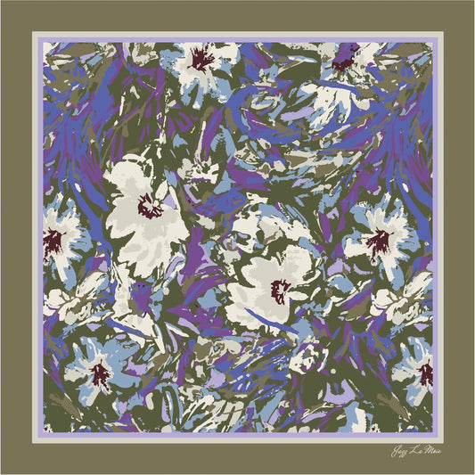 Twilight Silk Twill Scarf Carré 53