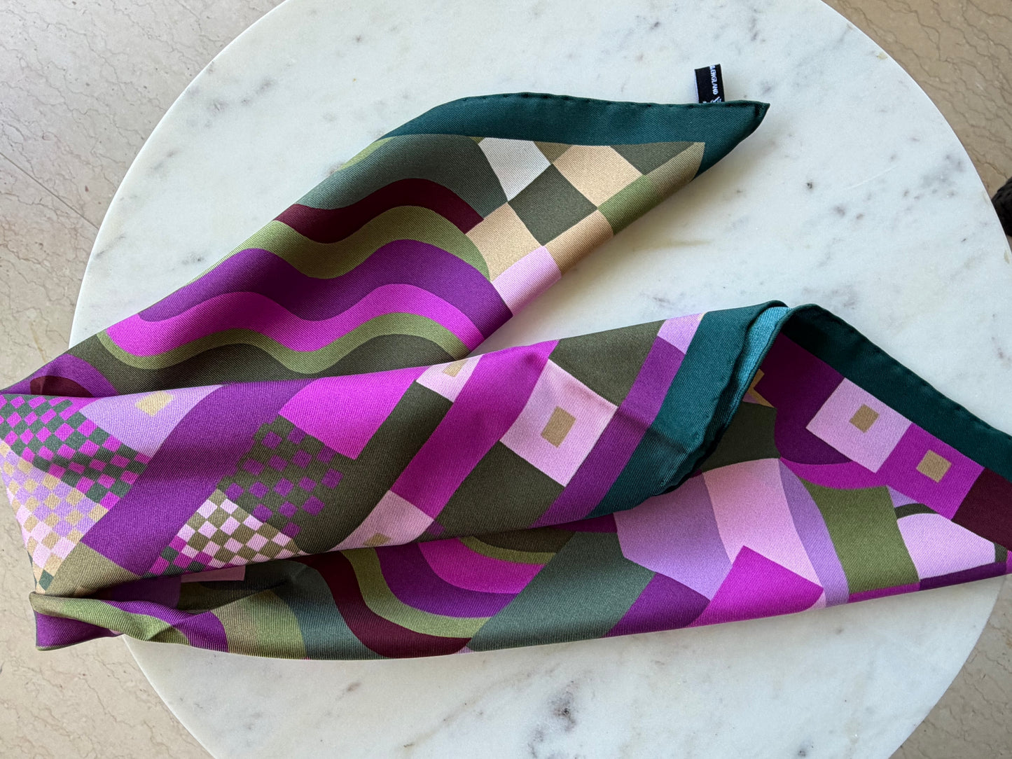 Mosaïque Rosée- Silk Carré 53