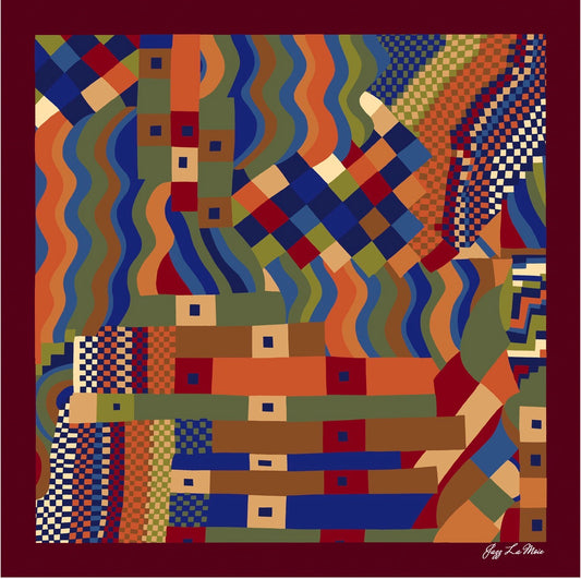 Mosaïque Silk Twill Scarf 53