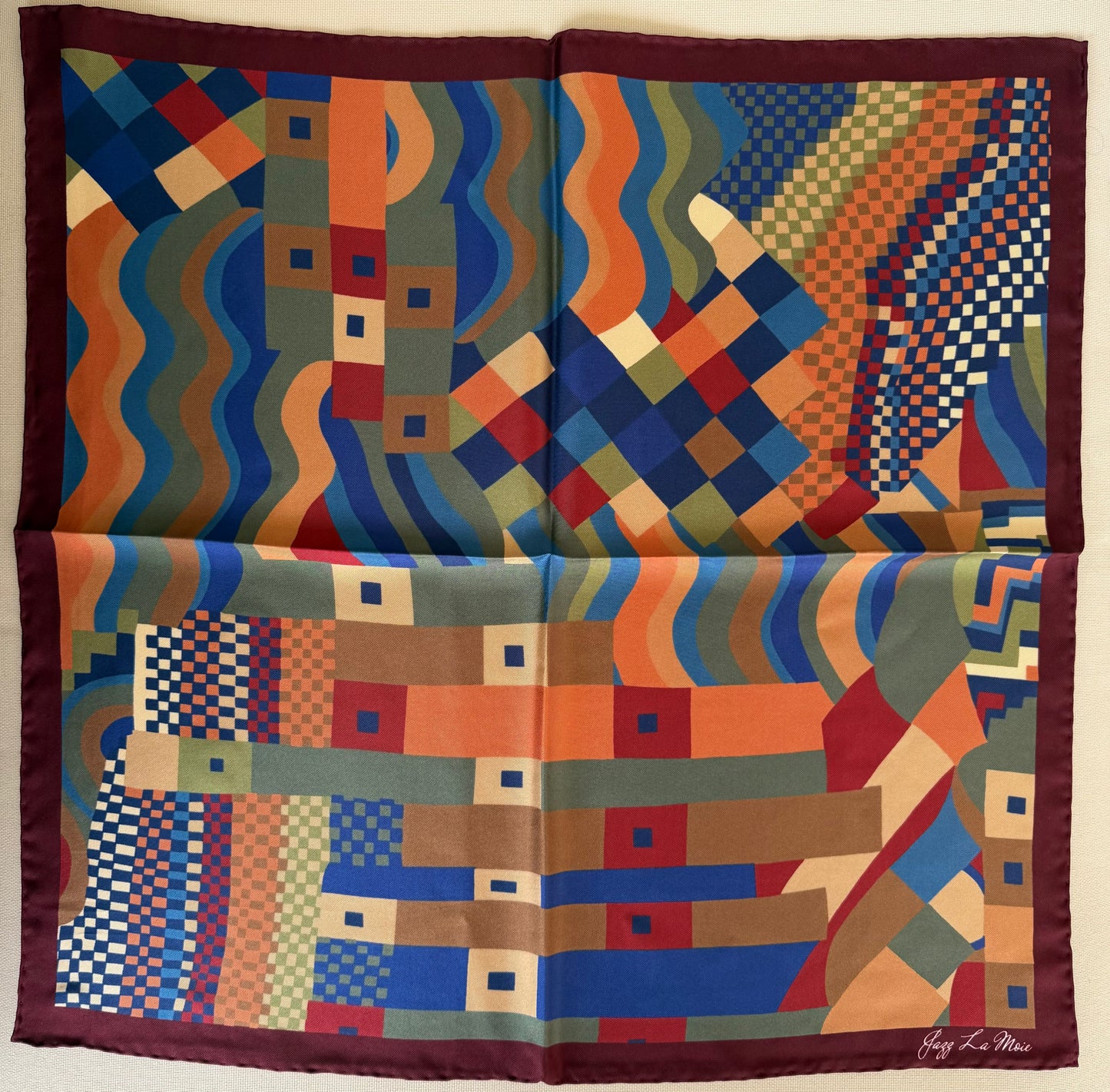 Mosaïque Silk Twill Scarf 53
