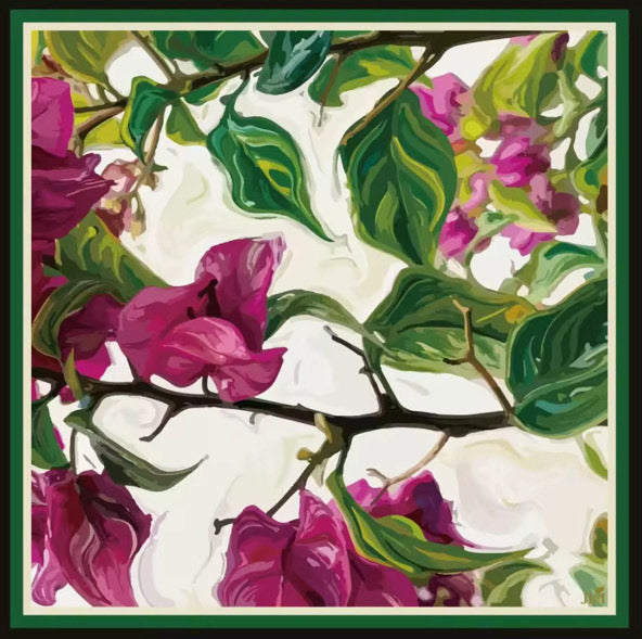 Bougainvillea - Silk Carré 65