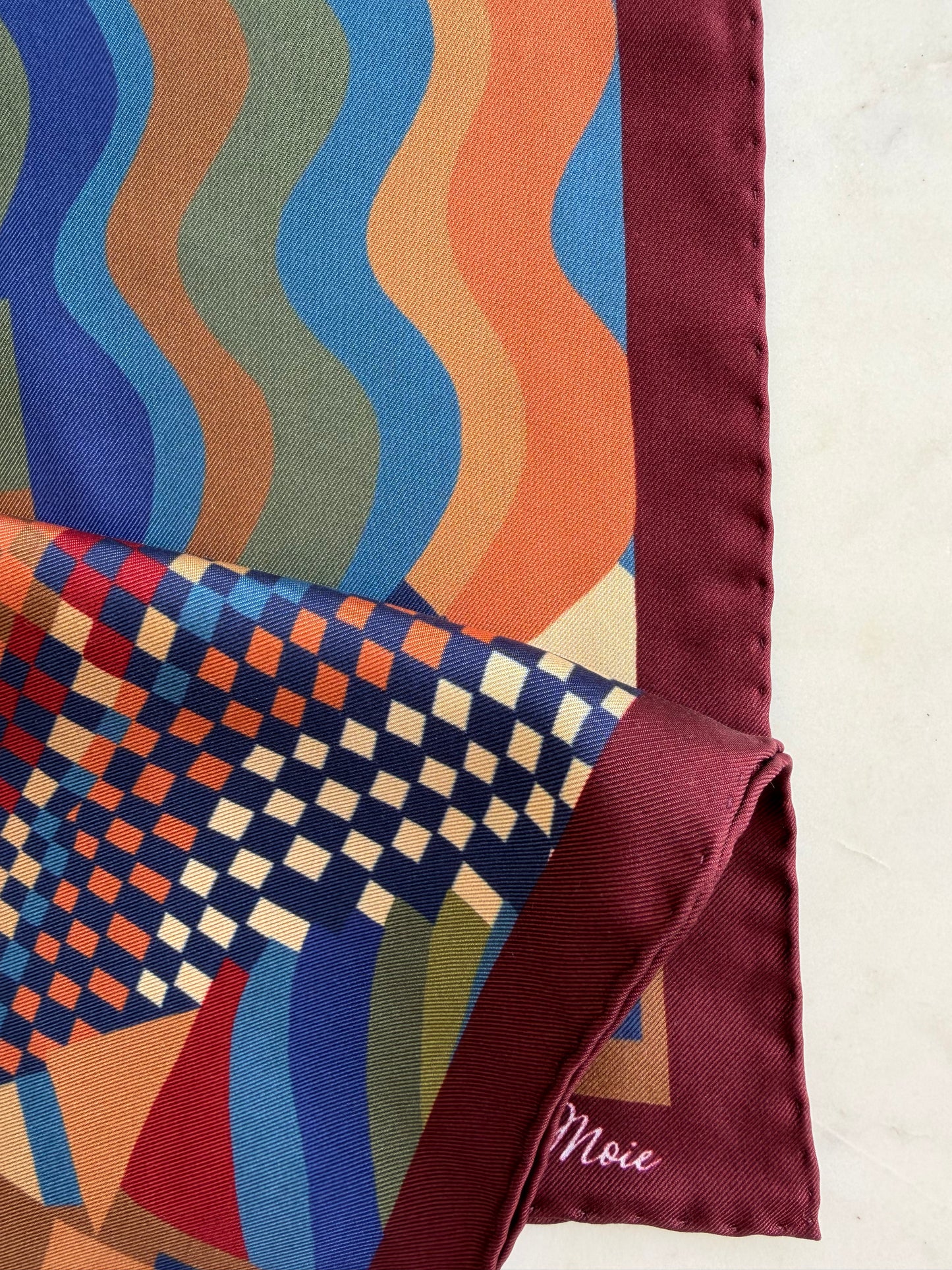 Mosaïque Silk Twill Scarf 53