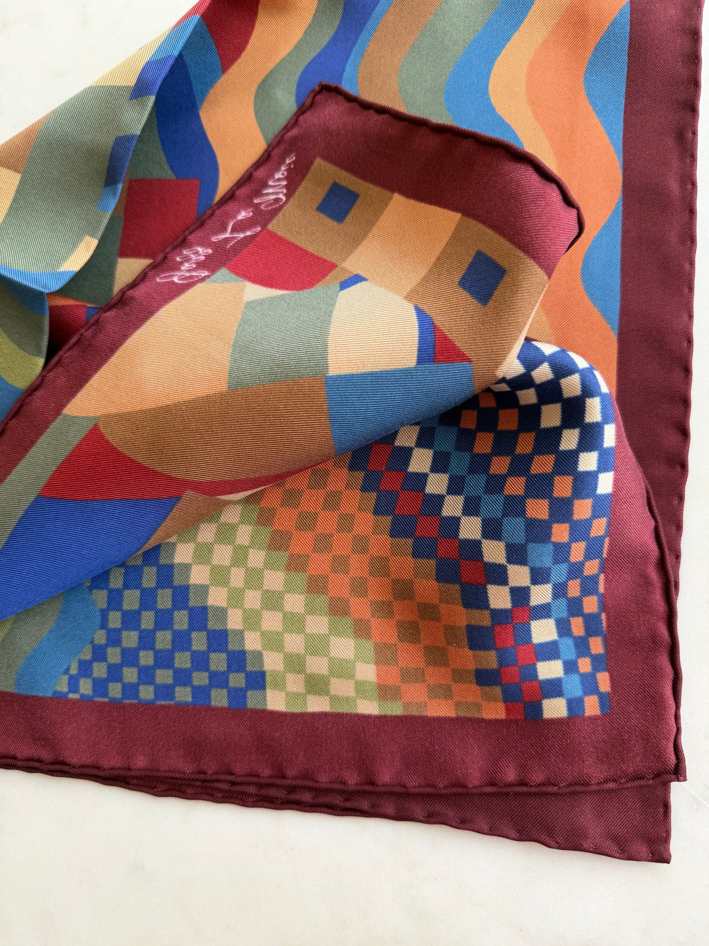 Mosaïque Silk Twill Scarf 53