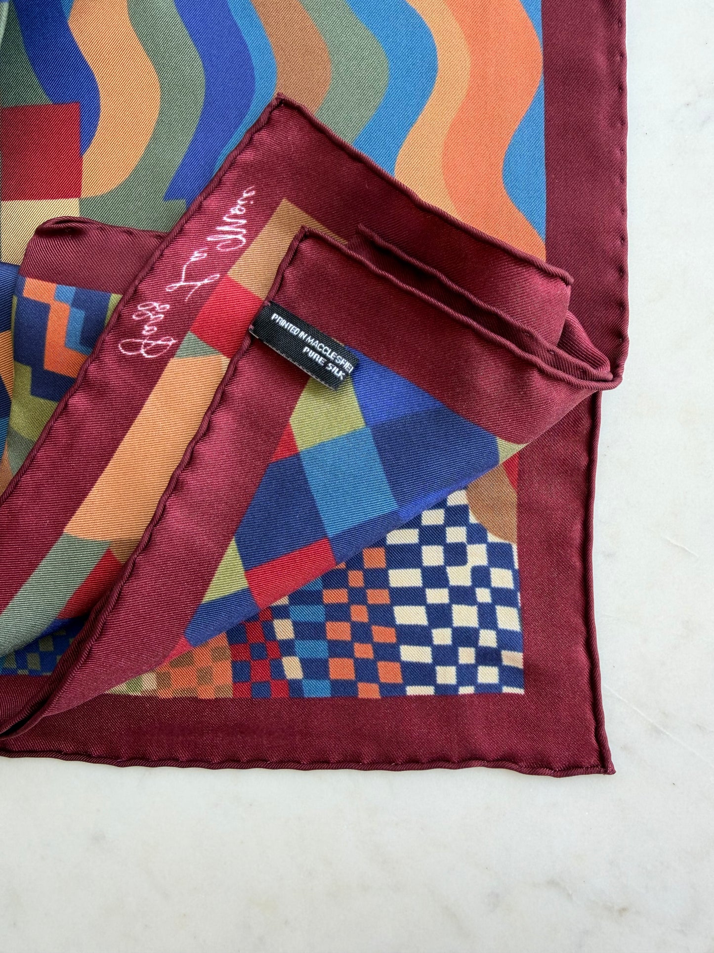 Mosaïque Silk Twill Scarf 53