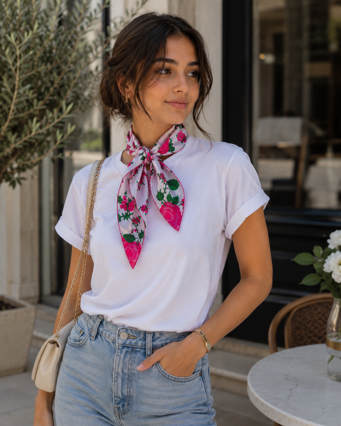Esprit Silk Twill Scarf Carré 53