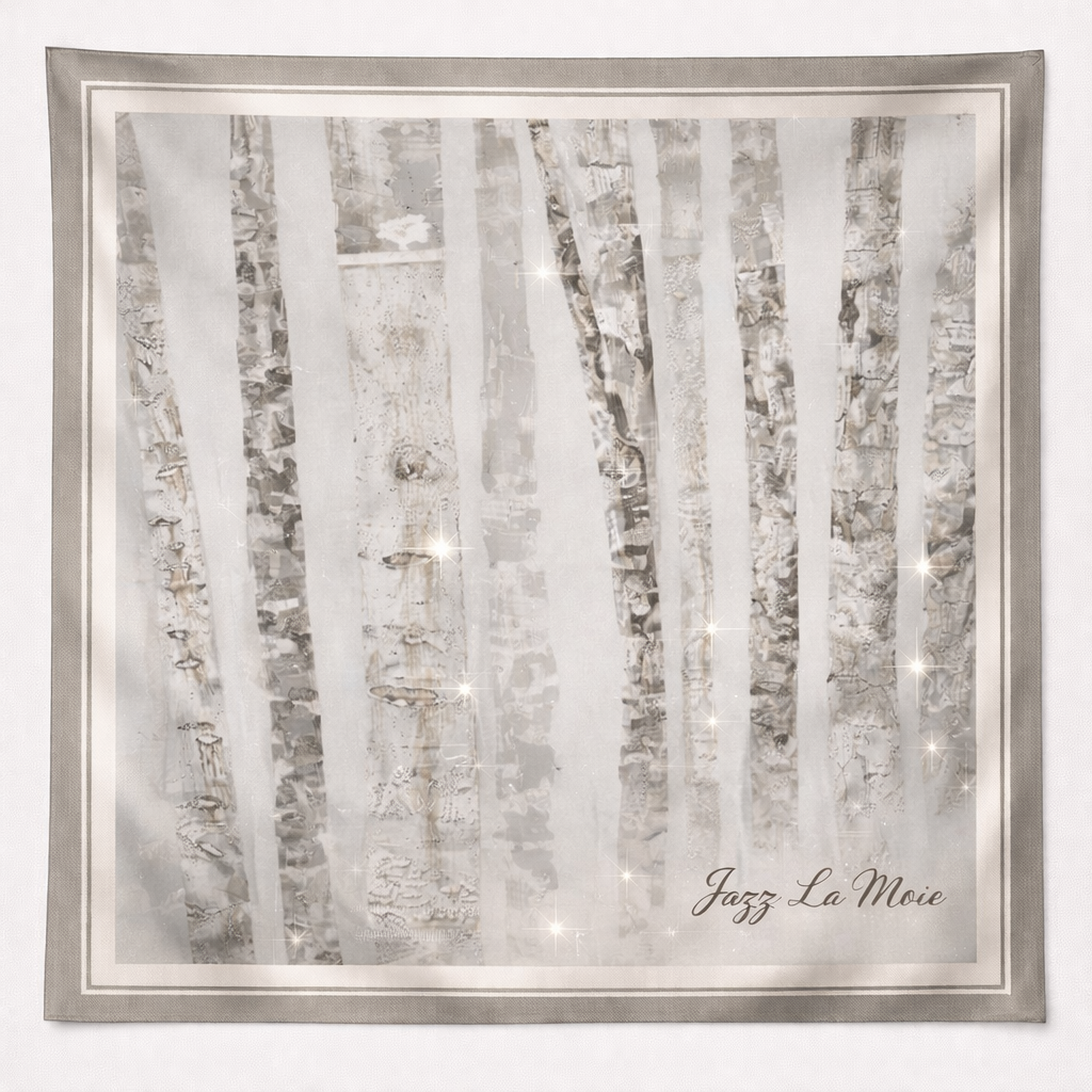 Whispering Forest Silk Twilly Scarf | Jazz La Moie